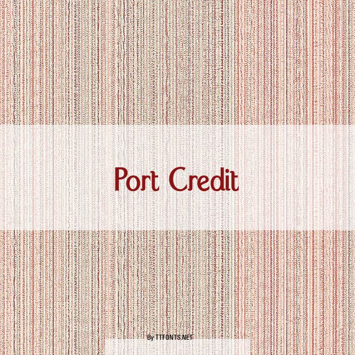 Port Credit example
